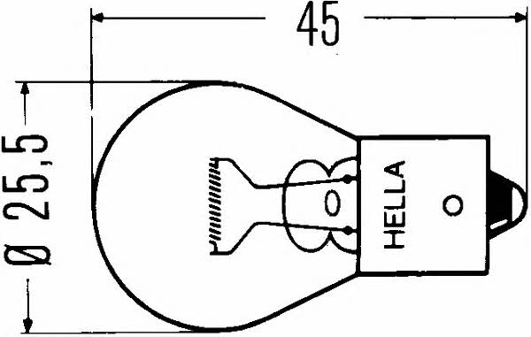 Лампа накаливания (HELLA: 8GA 002 072-121)