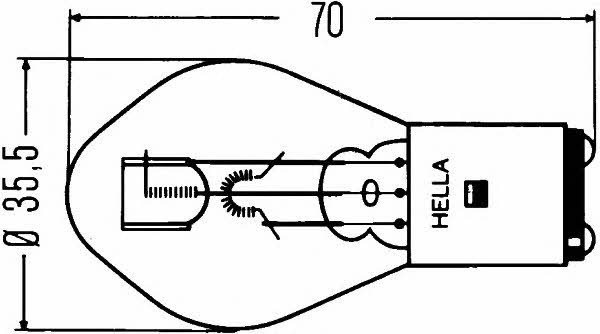 Лампа накаливания (HELLA: 8GD 002 084-131)