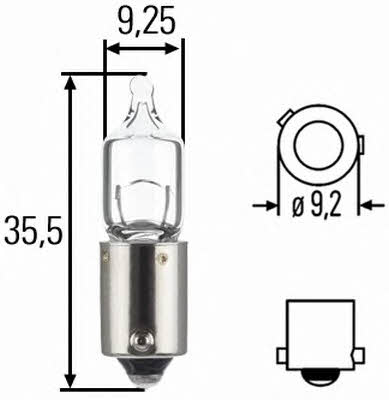 Лампа накаливания H6W 12V 6W (8GH007643171) Hella 8GH 007 643-171 (HELLA: 8GH 007 643-171)