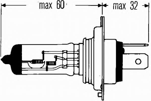 Лампа накаливания (HELLA: 8GJ 002 525-001)