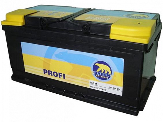 Аккумулятор Baren Profi (85 A/h), 760А R+ 7905697 (BAREN: 7905697)