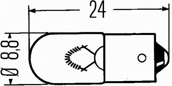 Лампа накаливания (8GP002068121) Hella 8GP 002 068-121 (HELLA: 8GP 002 068-121)