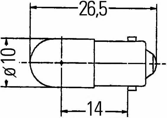 Лампа накаливания (HELLA: 8GP 008 285-001)