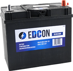 Аккумулятор Edcon (45 A/h), 330A R+ (DC45330R) (Edcon: DC45330R)