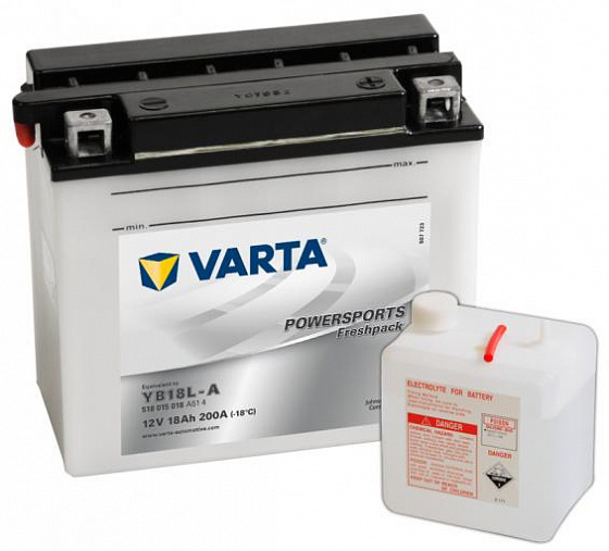 Аккумулятор Varta Powersports Freshpack 518 015 018 (18 A/h), 200A R+ (VARTA: 518 015 018)