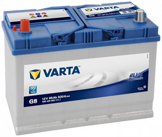 Аккумулятор Varta Blue Dynamic Asia G8 (95 А/h), 830А L+ (595 405 083) (VARTA: 595405083)