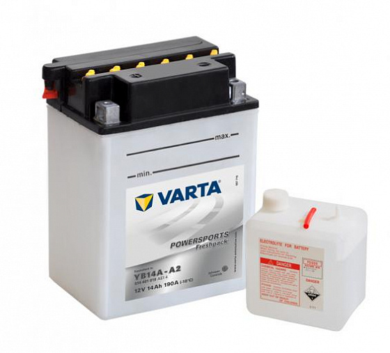 Аккумулятор Varta Powersports Freshpack 514 401 019 (14 A/h), 190A L+ (VARTA: 514 401 019)