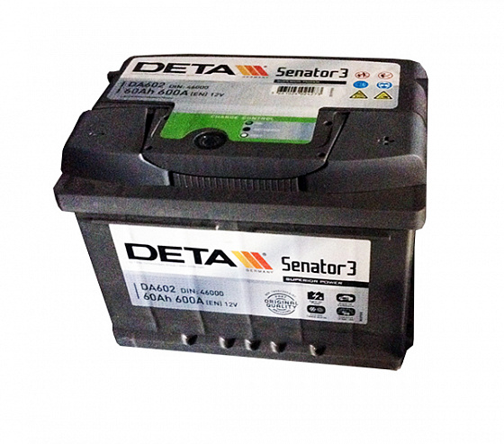 Аккумулятор Deta Senator 3 DA602 (60 А/ч) (DETA: DA602)