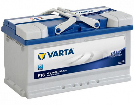 Аккумулятор Varta Blue Dynamic F16 (80 А/h), 740А R+ (580 400 074) (VARTA: 580400074)