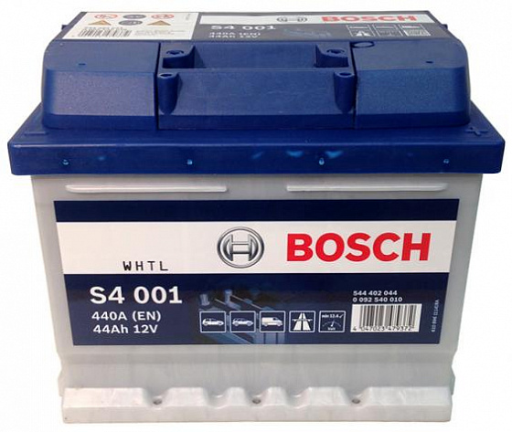 Аккумулятор Bosch S4 001 (44 А/h), 440A R+ (544 402 044) (BOSCH: 0092S40001)