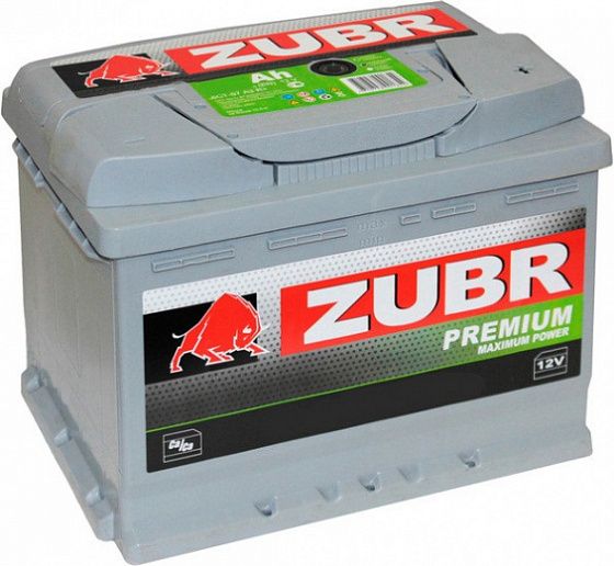 Аккумулятор Zubr Premium (65 A/h), 650А L+ низ. (Zubr: 4815156001544)