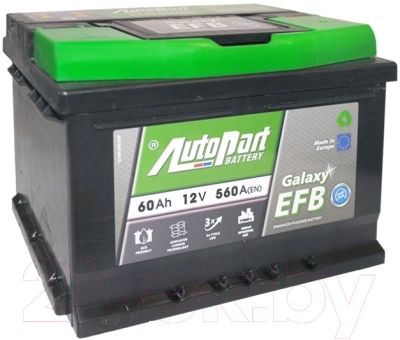 Аккумулятор Autopart Galaxy EFB (60 A/h), 560A R+ (AUTOPART: 560-280)