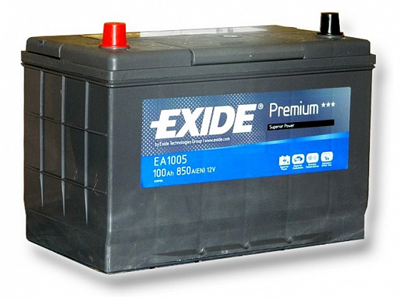 Аккумулятор Exide Premium EA1005 (100 A/h), 850A L+ (EXIDE: EA1005)