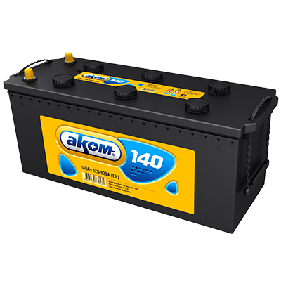 Аккумулятор AKOM 6CT-140 (140 A/h), 920А R+ (AKOM: 6СТ-140L 2)