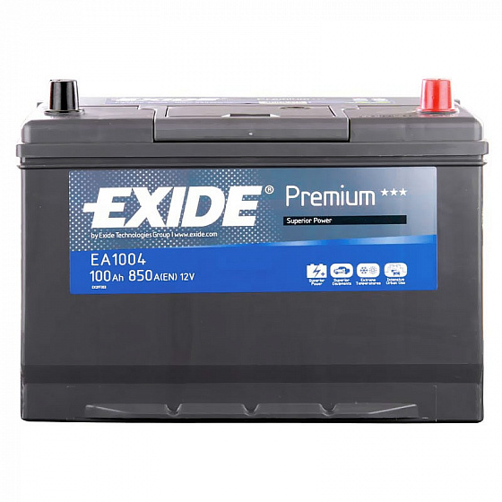 Аккумулятор Exide Premium EA1004 (100 A/h), 850A R+ (EXIDE: EA1004)