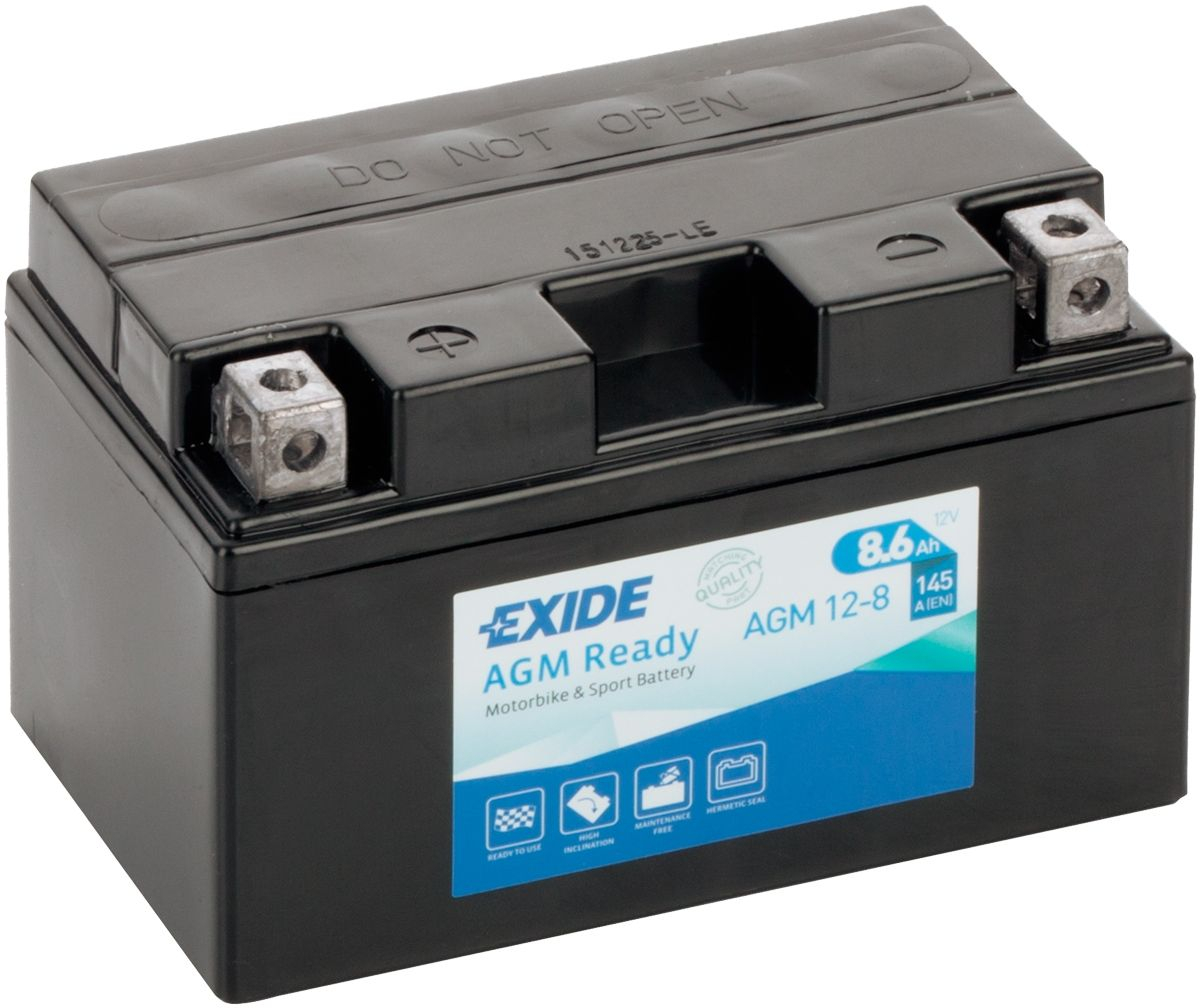 Аккумулятор Exide AGM12-8 (8,6 A/h), 145A L+ (EXIDE: AGM128)