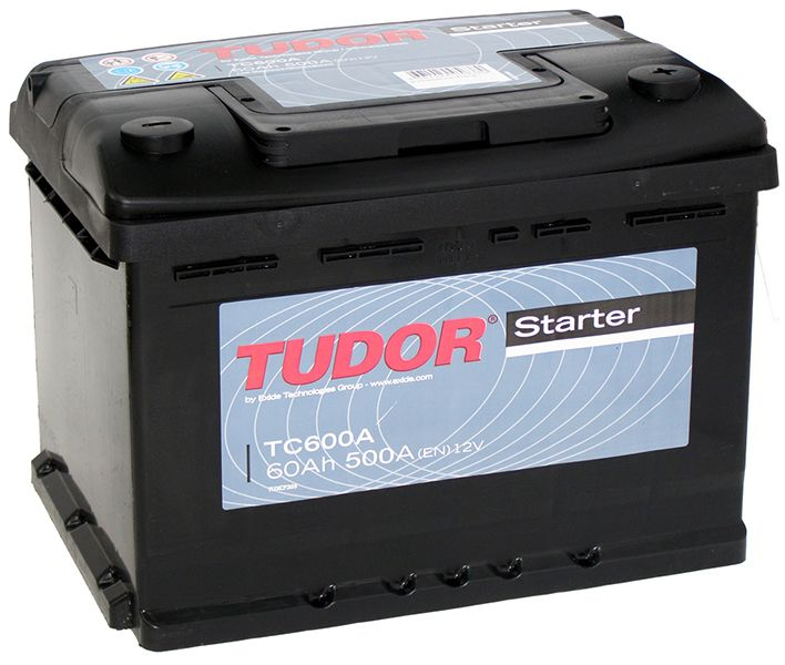 Аккумулятор Tudor Starter TC600A (60 А/ч), 500A R+ (TUDOR: TC600A)