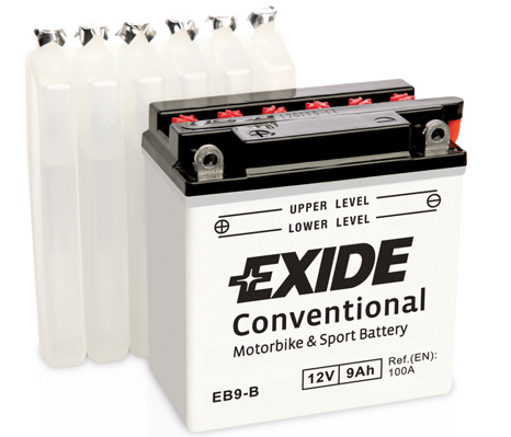 Аккумулятор Exide EB9-B (9 A/h), 100A L+ (EXIDE: EB9B)