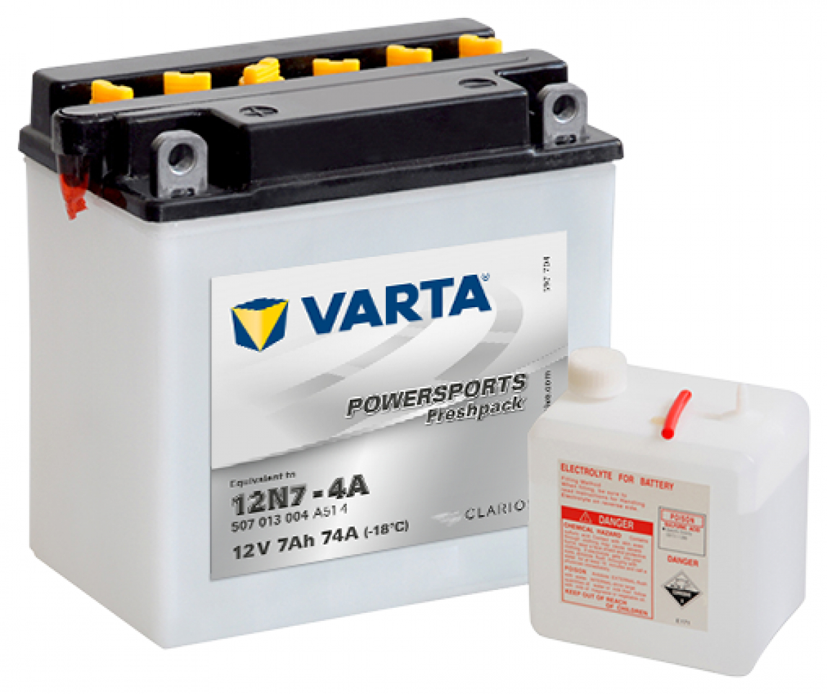 Аккумулятор Varta Powersports Freshpack 507 013 004 (7 A/h), 74A L+ (VARTA: 507013004)