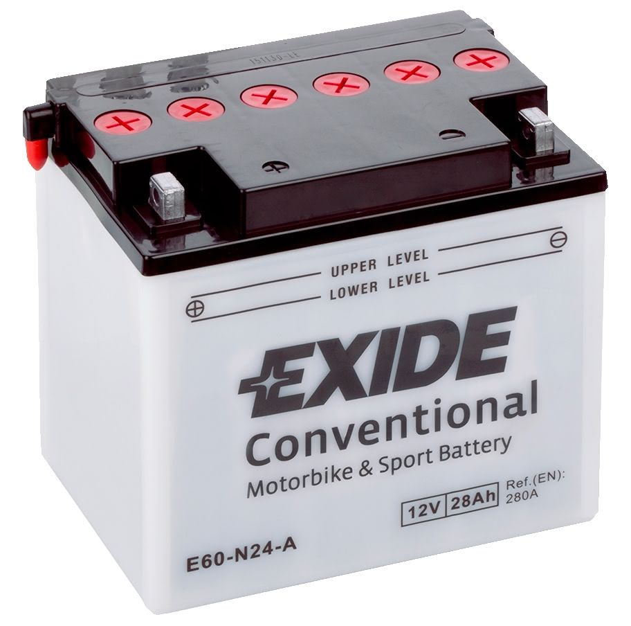 Аккумулятор Exide E60-N24-A (28 A/h), 280A L+ (EXIDE: E60N24A)