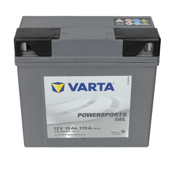 Аккумулятор Varta Powersports GEL 519 901 017 (19 A/h), 170A R+ (VARTA: 519901017)