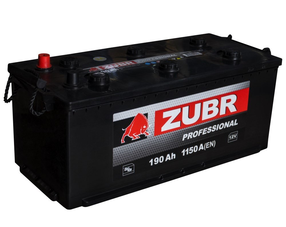 Аккумулятор ZUBR Professional МАЗ под болт (190 A/h), 1150А R+ (Zubr: 4815156001841)