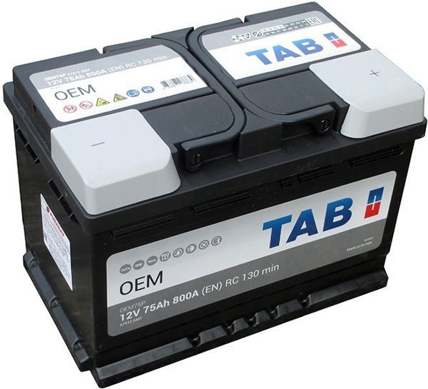 Аккумулятор Tab OEM (75 A/h), 640A R+ (TAB: 299075)