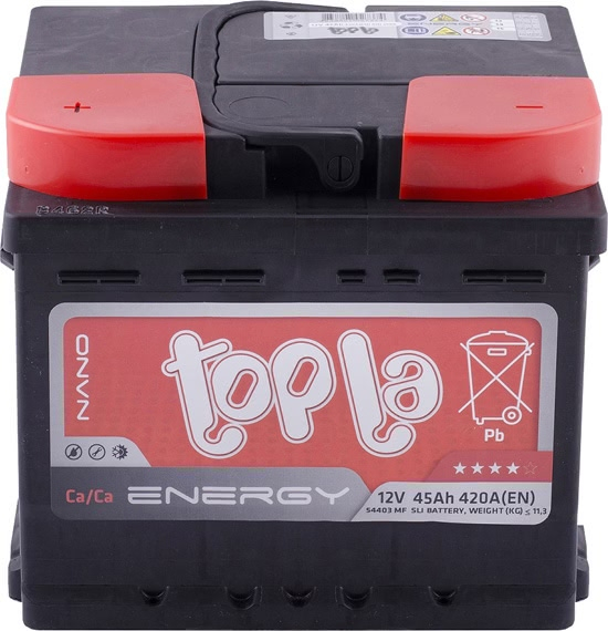 Аккумулятор Topla Energy (45 A/h), 420A L+ (Topla: 108345)