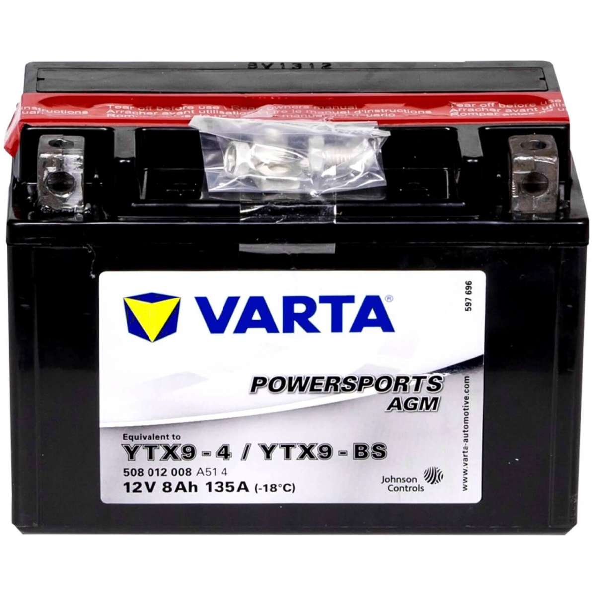 Аккумулятор Varta Powersports AGM Active 508 909 013 (8 A/h), 135A L+ (VARTA: 508909013)