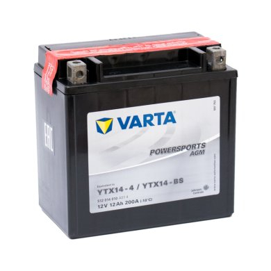 Аккумулятор Varta Powersports AGM Active 512 909 020 (12 A/h), 200A L+ (VARTA: 512909020)