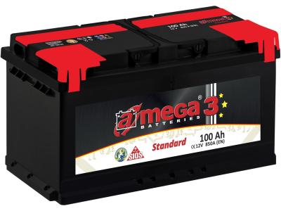 Аккумулятор A-mega Standard Asia (100 A/h), 700A L+ (A-mega: AStJ1001)